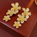10# Silver Pin - Gold Flower Tassel