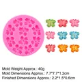Moule en silicone rose fleur de camélia pour chocolat fondant au design circulaire - 4#B887 / Rose