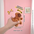 Plush Capybara keychain in pink headband with shaking sound feature and soft brown fur - Pink Headphones And Strange Howling Capybara