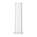 Vertical transparent acrylic scrunchie display stand with a stable round base - Clear Column Stand
