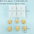 6-cavity walnut shape silicone mold for chocolate baking and resin clay DIY crafting - 9116-Walnut