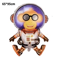 Monkey astronaut space theme foil balloon for kids birthday decorations 65x95cm size - Space Monkey Astronaut