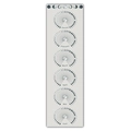 Vertical detail of lunar calendar wall scroll showing January to June moon phases - Style 17 / 40x150cm