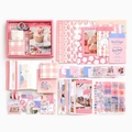 Rosa Vintage Schreibwaren-Geschenkset mit Notizbuch, Washi-Tapes und Aufklebern - Du wirst besonders süß