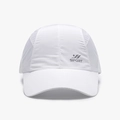 Cappellino da baseball bianco in rete a secco rapido con stampa sport grigia - Bianco