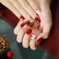 JP1282-Red Gold White Snowman