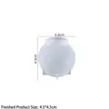 Translucent spherical silicone mold for DIY resin starry egg lights with 45mm finish - Sphere-45mm