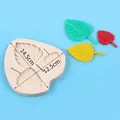 Detailed 3-hole leaf silicone mold for DIY fondant and resin with delicate texture - Large Leaf Shape (50-2786) / Gray