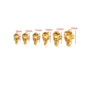 Detail of gold-plated stainless steel lobster clasps in sizes from 9mm to 15mm - 9mm / Gold