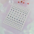 Iridescent acrylic face gems with star, heart, and teardrop shapes for eye makeup - Rainbow Heart Mixed Stickers