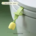 Tulip silicone toilet seat lifter handle in yellow and green short version 245mm - Strap Handle Lifter / Tulip Lifter - Green (Regular)