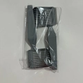 Set of two grey plastic barber fade combs in transparent packaging for professional hair styling - Model A Grey 2Pcs OPP Bag
