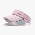 Visera deportiva rosa con paneles laterales retráctiles y bordado SPORT frontal - Ajustable / Rosa(25H228)