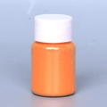 Orange pearlescent mica powder in a clear bottle with a white screw cap for DIY crafts - Pearl Powder #32 Orange Yellow