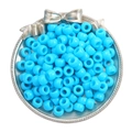 100 Pièces/Paquet (9x6mm) / Couleur solide Bleu lac