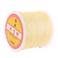 Light yellow number 72 jade thread spool for handmade jewelry and craft weaving - Beige