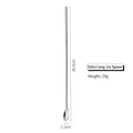 26.5cm long handle 304 stainless steel coffee stirring spoon with 1.3cm narrow head - 26cm Silver
