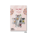 Self-adhesive bohemian mandala nail art sticker L19 with soft colorful patterns - Bohemian Mandala Floral Style (L19)