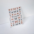 Stickers ongles adhésifs TS-2220 avec papillons rouges et noirs et motifs floraux - Lis Araignée Papillon (TS-2220)