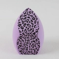 Purple leopard print beauty blender sponge with flat bottom for precise makeup application - Giant Sponge-Purple Leopard-1PC