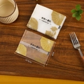 Golden lotus pattern 9x11.5cm plastic mooncake packaging bag for 100pcs pack - 9*11.5cm Gold Lotus Edge (100 Pcs/Pack)