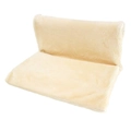 Cuscino per amaca per gatti in morbido peluche beige con spessa texture di flanella - Confezione in busta / Amaca a L Pelo di Coniglio Beige