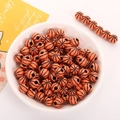 DIY basketball style acrylic spacer beads with orange and black texture for jewelry making - 12mm Basketball Beads (50pcs)