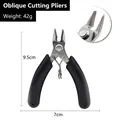 Mini precision diagonal wire cutters with 42g lightweight design and black non-slip handle - Foam Handle Diagonal Pliers