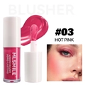 Fard à joues liquide #03 Hot Pink longue durée avec une texture fine et nacrée - #03 Rose Vif