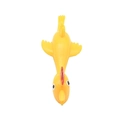 Flick chicken toy in bright yellow rubber material for stress relief and fun wall play - Little Yellow Chick