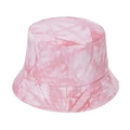Trendiger pinker Batik-Anglerhut aus Baumwolle für Damen und Herren mit Sonnenschutz-Design - 5.8cm / Rosa