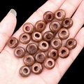 Handheld 6x12mm natural brown goldstone abacus beads with 5mm large hole for DIY - 6x12mm Synthetic Gold Sandstone (Single)