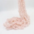 Polished natural pink quartz stone chips for handmade jewelry bracelets and necklaces - Rose Quartz approx 80cm