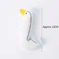 Blue and white plush cat toy bird shape with catnip approx 12cm 8g for pets - White Duck