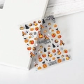 Adesivi per unghie 5D Halloween con zucche e gatti neri in arancione e nero - TS-196 Retro Halloween