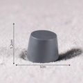 Miniature gray cylindrical resin craft ornament accessory with 1.2cm height and 1cm base - 13# Bucket