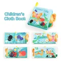 Educational Insect Tails baby cloth book with 3D tactile textures for sensory learning - Insect Animals / 4 Pages 8 Sides (23g)