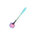 Japanese style stainless steel flower shape coffee spoon with iridescent rainbow plating - Rainbow / Sunflower