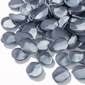 Blue silk artificial rose petals with heat-pressed edges for wedding party decor - Blue Grey (8)