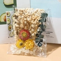DIY dried flower kit with white hydrangea, yellow chrysanthemums and eucalyptus leaves - Dried Flowers Bag Beige 14.5g