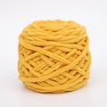 Gomitolo di lana ciniglia gialla morbida per lavori a maglia fai-da-te e uncinetto - Giallo zenzero