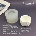 Vista dettagliata dello stampo in silicone e del contenitore finito con trama rocciosa - Stile 4 / Semitrasparente