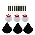 Kit de maquillaje profesional de 16 piezas con brochas de esponja y borlas - Juego de 16 Piezas Negro: Bolsa OPP Transparente