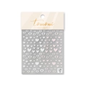 Stickers ongles rétro japonais avec motifs de cœurs dégradés blanc et rose TA288 - Style de Cœur en Dégradé Rose et Blanc (TA288)