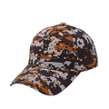Unisex Baseballkappe mit digitalem Camouflage-Muster und gebogenem Schirm für Outdoor - Orange Beige Digital Camo