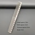 Close-up of white professional hair cutting comb H-05 with 1-17cm built-in scale markings - H-05 (Women's Short Hair Comb)