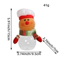 Χριστουγεννιάτικο βάζο για γλυκά Gingerbread Man με διαφανή βάση αποθήκευσης - Μπισκοτάνθρωπος