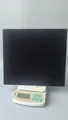 Black velvet L-shaped earring display board weighing 406.4g on a digital scale - L-shaped Large 120 Holes / Black