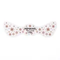 Metallic bronze freckle tattoo sticker with snowflake and star patterns in wing shape - QBLT-003 Bronze