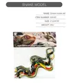 Set of colorful realistic snake models including green, yellow and red snakes - 929-65 Simulation Snake Model Set